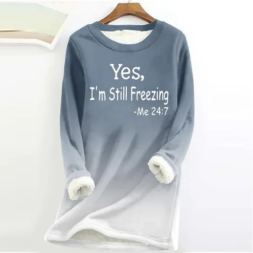 Vista 2 de NREALY Yes Im Still Freezing Me 247 Sudadera Yes Im Cold Sudadera de forro polar Sudaderas