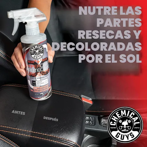 Vista 4 de Chemical Guys G6 HyperCoat - Protector de alto brillo, para vinilo, goma, plástico, neumáticos y molduras, el protector brillante restaura el brillo