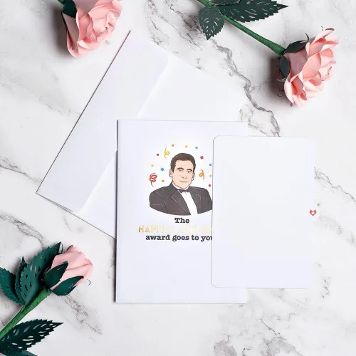 Vista 8 de Lovepop Tarjeta emergente de feliz cumpleaños para ella y él – Tarjetas de felicitación de cumpleaños 3D The Office para niños, niñas, hombres
