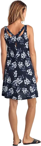 Vista 3 de Ellos Vestido sin mangas con espalda cruzada en talla grande para mujer