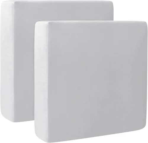 Vista 9 de Fundas de cojín de terciopelo para sofá, funda elástica para cojín de sofá suave, protector de muebles extraíble y lavable para sala de estar, Negro