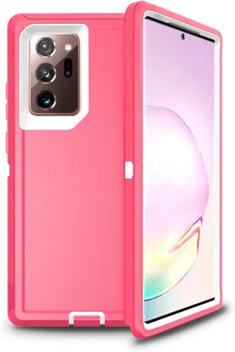 Vista 11 de Funda Anloes para Samsung Galaxy Note 20 5G, funda para teléfono resistente, a prueba de golpes y polvo, 3 en 1 con protector de goma