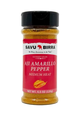Vista 5 de Savu Birra Gourmet Aji Amarillo Chile Pepper - Polvo picante sabor peruano