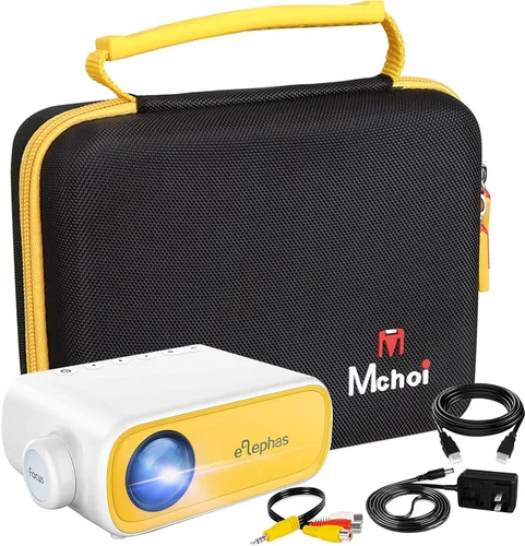Vista 6 de Mchoi Funda Mini Proyector para Mini Proyector ELEPHAS Portátil Proyector para iPhone 1080P Soportado, Solo Funda