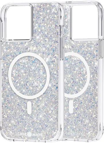 Vista 6 de Case-Mate - Twinkle - MAGSAFE Funda para iPhone 13 Pro - Elementos de aluminio reflectantes - Compatible con accesorios Magsafe y carga - Protección