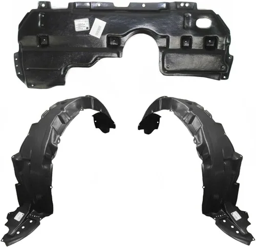Vista 2 de Parts N Go Juego de forro de guardabarros y motor debajo de la cubierta con clips para 2011-2015 xB delantero conductor y pasajero lado izquierdo