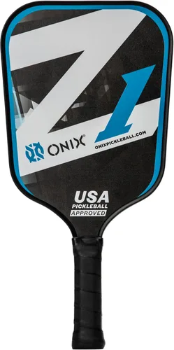 Vista 11 de Onix Graphite Z5 - Paleta de pickleball de fibra de carbono con forma de cuerpo ancho, núcleo de panal y cara de grafito ONIX Paleta de pickleball