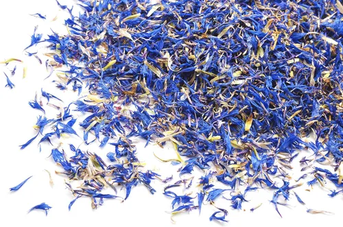 Vista 2 de Pétalos de aciano azul puro – 100% orgánicos, secos, cultivados en Alemania – Flores de hierbas naturales cultivadas orgánicamente para lactantes