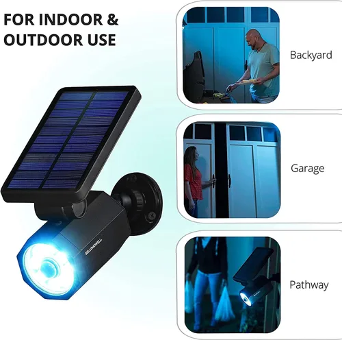 Vista 9 de Bell+Howell Bionic - Foco LED solar con sensor de movimiento de 25 pies, resistente al agua, resistente a las heladas, iluminación exterior como se
