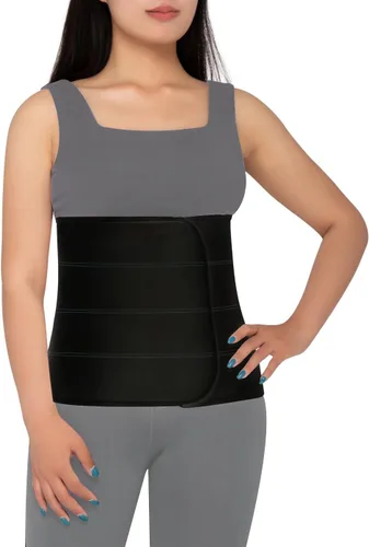 Vista 9 de S Faja abdominal poscirugía – Banda elástica para la cintura para apoyo estomacal y compresión, bariátrica, abdominoplastia Faja abdominal