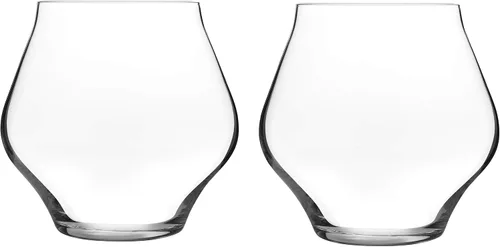 Vista 3 de Luigi Bormioli Supremo Pinot Noir - Juego de 2 copas de vino sin tallo, 15.25 onzas, transparentes