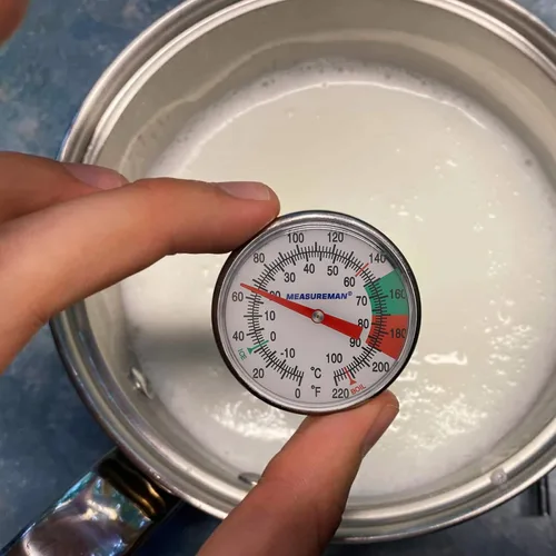 Vista 6 de MEASUREMAN Termómetro de Leche, Termómetro de Lectura Instantánea para Alimentos/Carne, Tamaño de Bolsillo, Apto para Lavavajillas, Rojo