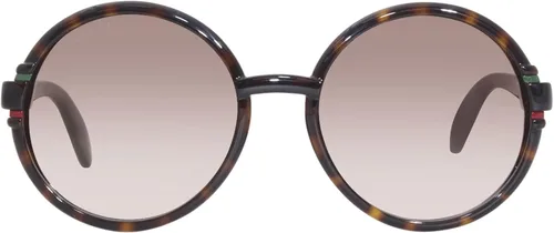 Vista 2 de Gucci Gafas de sol redondas de tela incorrecta para mujer