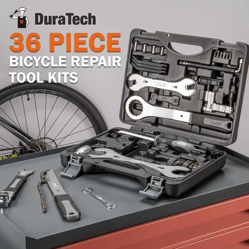 Vista 9 de Super B Juego de herramientas de bicicleta - Kit de reparación de bicicletas con estuche de transporte - Herramientas de mantenimiento de bicicletas