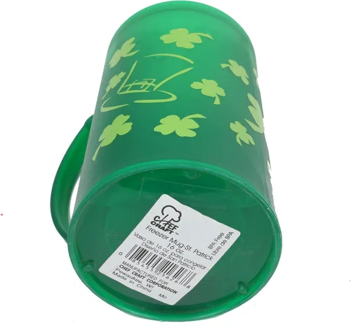Vista 2 de Chef Craft Select St. Patrick's Day - Taza para congelar, capacidad de 16 onzas, color verde