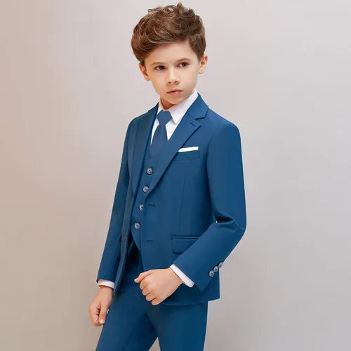 Vista 3 de Conjunto de traje formal de vestir ajustado para niños