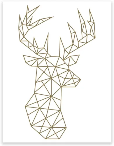Vista 11 de Andaz Press Colección de arte geométrico para pared de origami, impresión minimalista en blanco y negro, oso, 8.5 x 11 pulgadas, paquete de 1