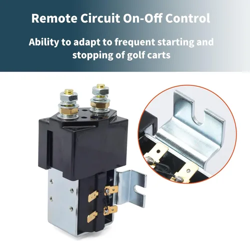 Vista 5 de Relé solenoide del contactor de CC SW180 (12/24/36/48V 200A pico continuo de 1000A) - Reemplazo para carritos de golf y carretillas elevadoras