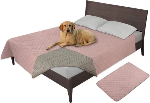 Vista 9 de Easy-Going - Funda impermeable 100% para cama de perro, manta antideslizante para mascotas para muebles, funda lavable para sofá, funda de repuesto