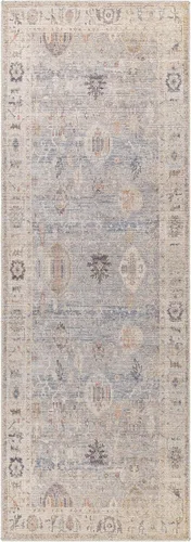 Vista 3 de Livabliss x Becki Owens Marlene Alfombra de Área Vintage con Medallón, 2'2" x 3'9", Azul Pálido