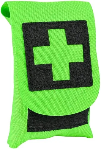 Vista 5 de Arborist Medical Kit - Versión básica - Bolsa verde neón verde neón con torniquete, vendaje, tijeras, guantes