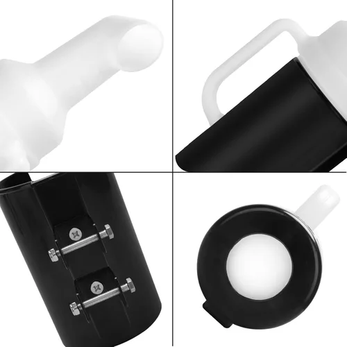 Vista 5 de Roykaw Botella de arena para carrito de golf, olla de arena con soporte, botella de arena universal de llenado Divot compatible con modelos EZGO