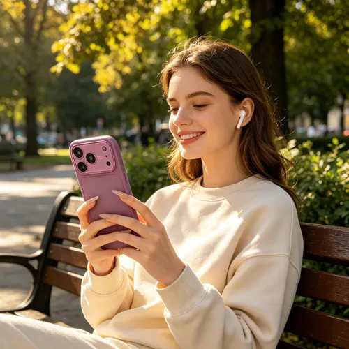Vista 9 de Funda de silicona líquida para iPhone 17 Pro Max equipada con película protectora de lente, anticolisión suave al tacto y resistente a las manchas