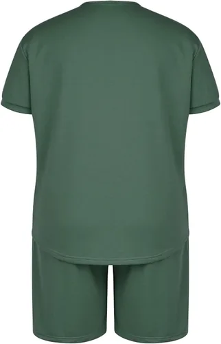 Vista 4 de Conjunto deportivo de verano de 2 piezas para hombre, camisetas de manga corta y pantalones cortos, conjunto deportivo