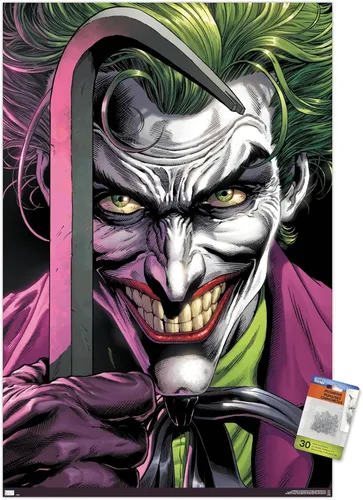 Vista 8 de Trends International DC Comics The Joker - Póster de pared con pasadores