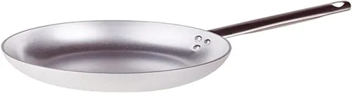 Vista 3 de Pentole Agnelli ALMA111BB36 - Sartén profesional de aluminio de 0.118 in con un mango, diámetro 14.2 in, metal, color plateado