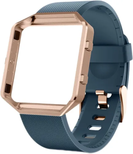Vista 15 de Correa con marco para reloj Fitbit Blaze de LEEFOX, edición especial, correa de silicón, unisex, S G-10pack Classic+1 Marco Negro