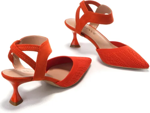 Vista 2 de EBYNUE Zapatos de tacón bajo para mujer, tacón bajo de 2.5 pulgadas, puntiagudo, con puntera cerrada, tacón de gatito, para fiesta, boda, zapatos