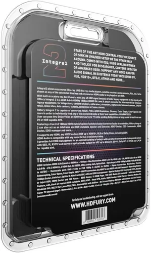 Vista 3 de HDFury Integral2 Divisor HDR 4K Extractor de audio HDMI Soporte de dos fuentes de entrada