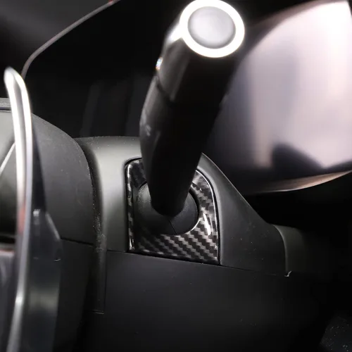 Vista 4 de Daeiclru Cubierta para base de barra de volante compatible con Chevrolet Corvette C8 2020-2023, accesorios de decoración para volante de automóvil