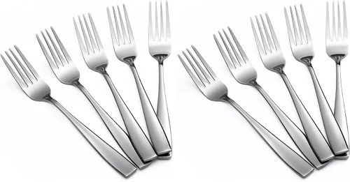 Vista 8 de Eslite Staintess - Juego de tenedores de acero para ensalada, 6.7 pulgadas, 12 piezas