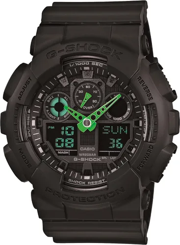 Vista 7 de Casio GA-100 XL Series G-Shock Reloj de cuarzo 200M WR resistente a los golpes para hombre