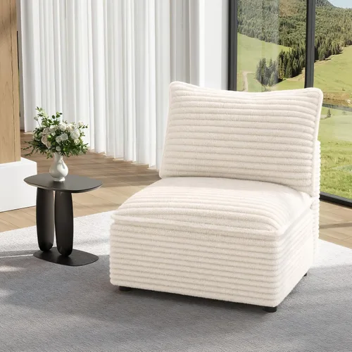 Vista 48 de Vesgantti - Sofá de 40" de Asiento Individual, Cómodo Sofá Nube de Asiento Profundo Tapizado de Chenilla, Sofá Moderno, Asientos Extra para Sofás