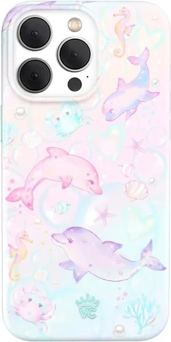 Vista 137 de VELVET CAVIAR Funda compatible con MagSafe para iPhone 15, probada en caídas de 10 pies, estampado de leopardo y amatista morada