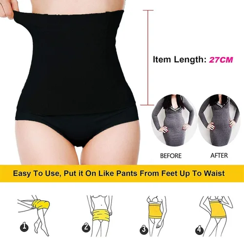 Vista 4 de FOCUSSEXY Entrenador de cintura para mujer, faja moldeadora para la cintura, control de abdomen, faja para posparto, soporte para recuperación