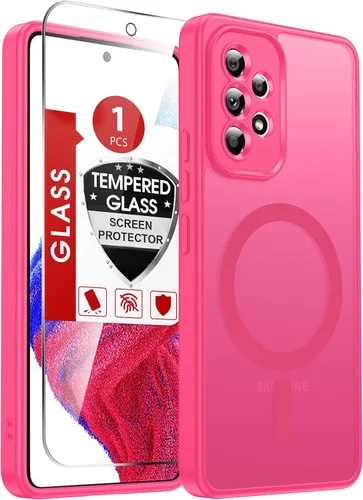 Vista 110 de LeYi Funda para teléfono Samsung-S23: protector de pantalla e imán MagSafe Púrpura