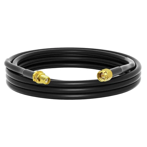 Vista 8 de onelinkmore Cable de extensión RG58 SMA de 3 pies, macho a hembra, 50 ohmios RF