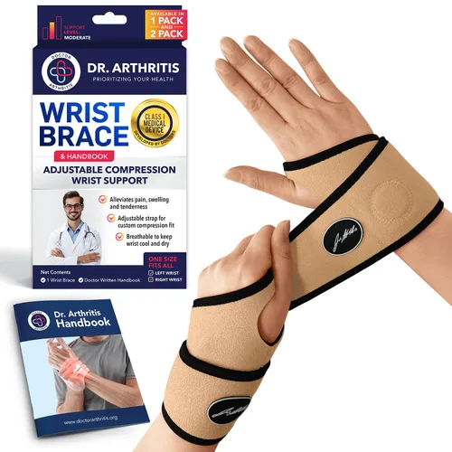 Vista 17 de Muñequera desarrollada por doctor, envolturas de muñeca para artritis del túnel carpiano, tendinitis, soporte de mano, ideal para fitness