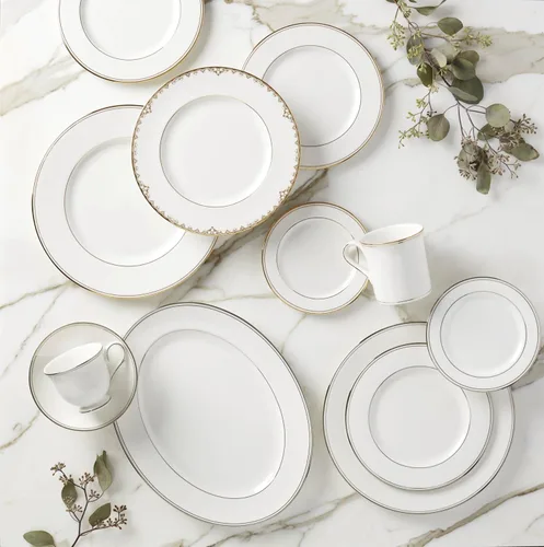 Vista 9 de Lenox Creamer Federal Platino, Blanco