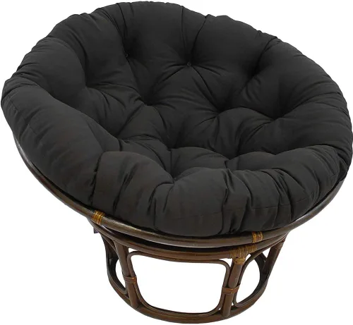 Vista 4 de Cojín colgante para silla de hamaca, cojín de tumbona para interiores y exteriores, cojín redondo grueso para silla de huevo, cojín de asiento