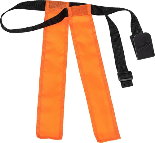 Vista 7 de Nerf - Cinturones de fútbol con bandera de 10 jugadores + juego de pelotas, banderas juveniles + fútbol de espuma junior para niños, kit completo