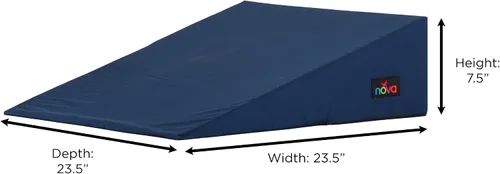 Vista 3 de NOVA Medical Products Cuña de cama de 7.5 pulgadas, 7.5 pulgadas, color azul