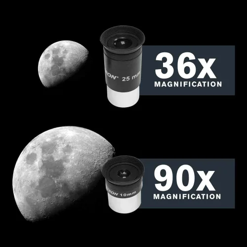 Vista 5 de Celestron StarSense Explorer LT 80AZ Telescopio habilitado para aplicación – Refractor de 80mm con acoplamiento para smartphone y aplicación