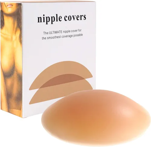 Vista 8 de Nipple Covers for Women Reusable, Adhesive Silicone Pasties Nipple Covers, Ultra-Thin Sticky Breast Petals