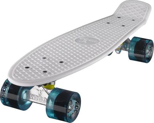 Vista 3 de Ridge Skateboard 55 cm Mini Cruiser Retro Stil in M Rollen Komplett U Fertig Montiert