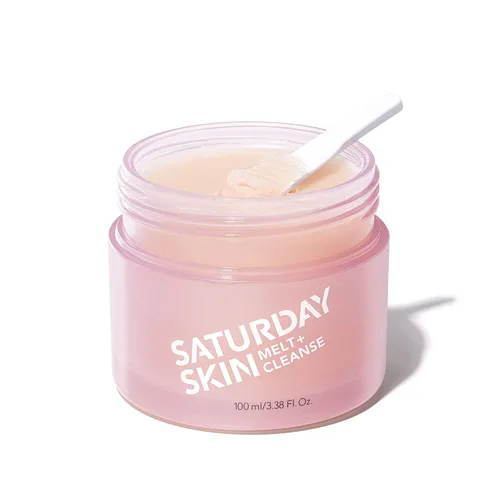 Vista 3 de Saturday Skin Paquete de limpieza con gel de bálsamo derretido, limpiador de espuma, removedor de maquillaje total y lavado facial